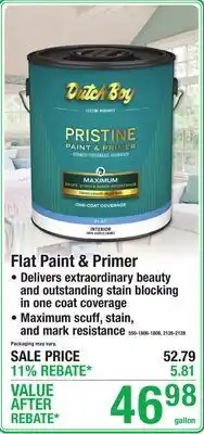 Menards Dutch Boy Flat Paint & Primer offer