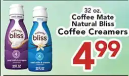 Eurofresh Market Coffee Mate Natural Bliss Coffee Creamers offer