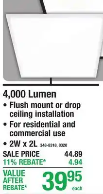 Menards 4,000 Lumen offer
