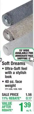 Menards Soft Dreams offer