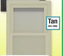 Menards VINYL WINDOWS DOUBLE HUNG, Tan offer