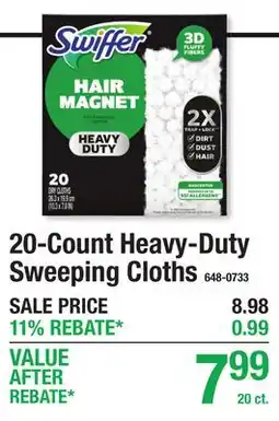 Menards 20-Count Heavy-Duty Sweeping Cloths offer