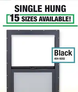 Menards SINGLE HUNG, Black offer