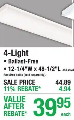Menards 4-Light offer