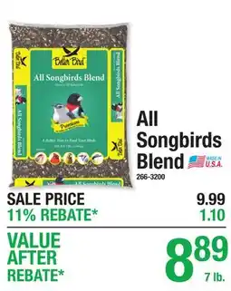 Menards All Songbirds Blend offer