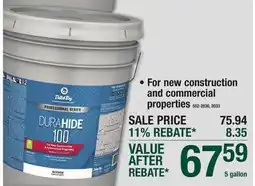 Menards DURAHIDE INTERIOR FLAT PAINT offer