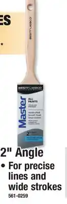 Menards PAINT BRUSHES 2 Angle offer