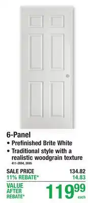 Menards 6-Panel offer