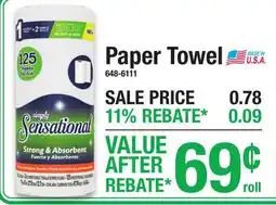 Menards Paper Towel offer