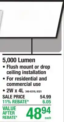 Menards 5,000 Lumen offer