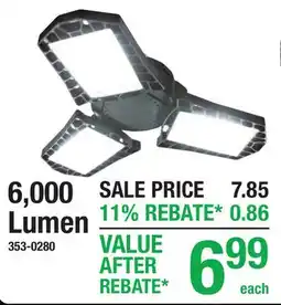 Menards 6,000 Lumen offer