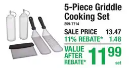 Menards 5-Piece Griddle Cooking Set offer