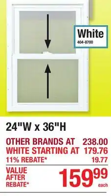 Menards 24W x 36H offer
