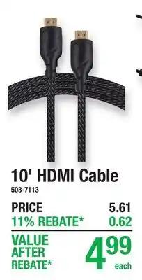 Menards 10' HDMI Cable offer