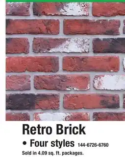 Menards Retro Brick offer