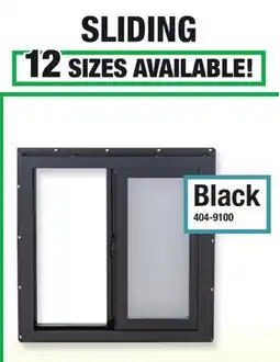 Menards SLIDING, Black offer