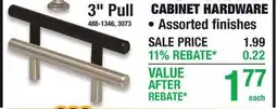 Menards CABINET HARDWARE offer