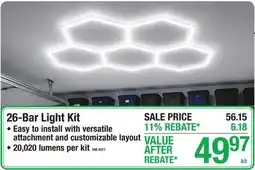 Menards 26-Bar Light Kit offer