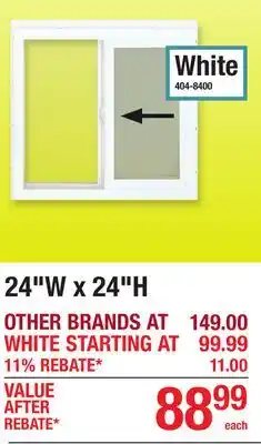 Menards 24W x 24H offer