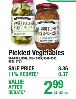 Menards Pickled Vegetables offer