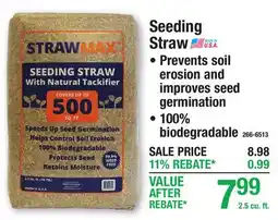 Menards Seeding Straw offer