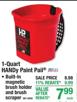 Menards 1-Quart HANDY Paint Pail offer