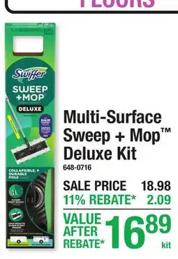 Menards Multi-Surface Sweep + Mop Deluxe Kit offer