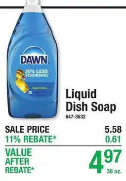Menards Liquid Dish Soap offer