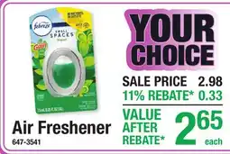 Menards Air Freshener offer