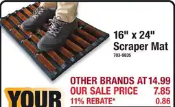 Menards 16 x 24 Scraper Mat offer