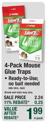 Menards 4-Pack Mouse Glue Traps offer