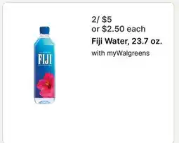 Walgreens Fiji Water offer