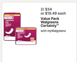 Walgreens Value Pack Walgreens Certainty offer