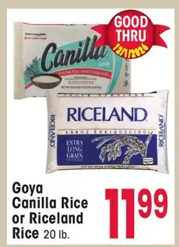 Jewel-Osco Goya Canilla Rice or Riceland Rice offer