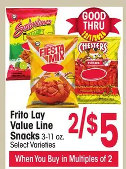 Jewel-Osco Frito Lay Value Line Snacks offer