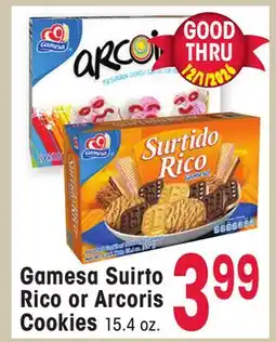 Jewel-Osco Gamesa Suirto Rico or Arcoris Cookies offer