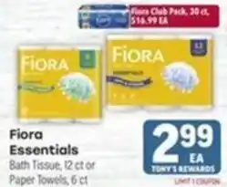 Tony’s Fresh Market Fiора Essentials Bath Tissue offer