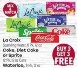 Tony’s Fresh Market La Croix Sparkling Water, Coke, Diet Coke or Sprite offer