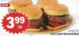 Tony’s Fresh Market Jumbo Pack 73% Lean Ground Beef offer