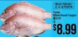 Hmart Frozen Whole Round Snapper offer