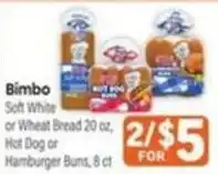 Tony’s Fresh Market Bimbo Soft White or Wheat Bread offer