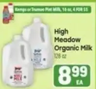 Tony’s Fresh Market High Meadow Organic Milk offer