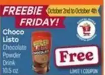 Tony’s Fresh Market Choco Listo Chocolate Powder Drink offer
