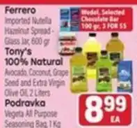 Tony’s Fresh Market Wedel Selected Chocolate Bar offer