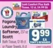 Tony’s Fresh Market Fagans Laundry Softener offer