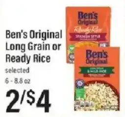 Lowes Foods Ben's Original Long Grain or Ready Rice offer