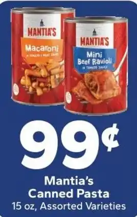 Mantia's Canned Pasta