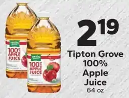Save a Lot Tipton Grove 100% Apple Juice offer