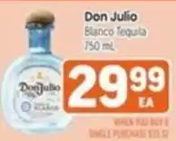 Tony’s Fresh Market Don Julio Blanco Tequila offer