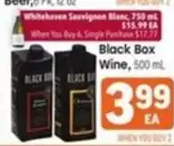 Tony’s Fresh Market Black Box Wine offer
